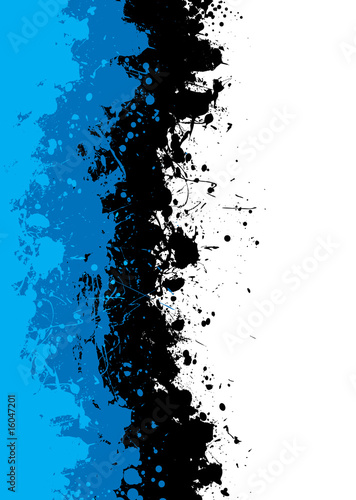 grunge blue splat