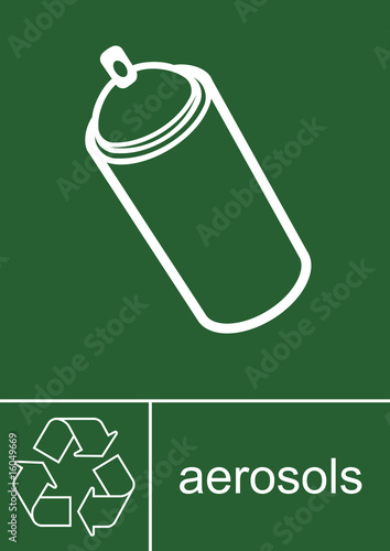 Recycling Sign Aerosols
