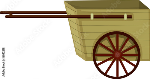 wooden cart