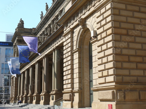 Obraz na płótnie Frankfurter Wertpapierbörse w salonie