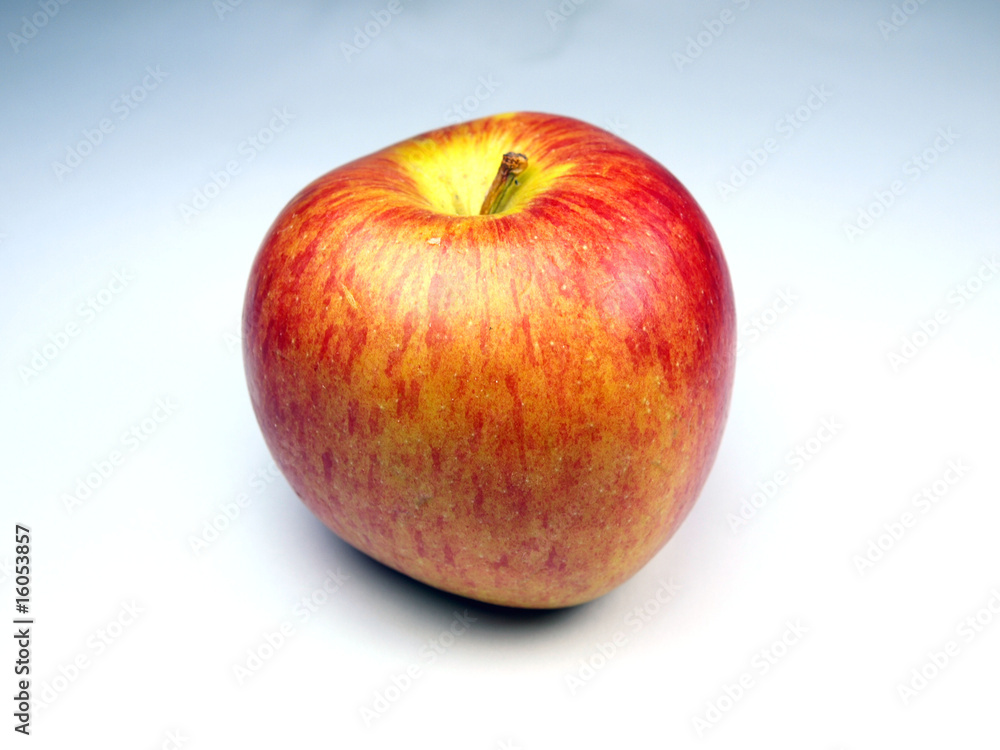 Red apple on white background Red apple on white background
