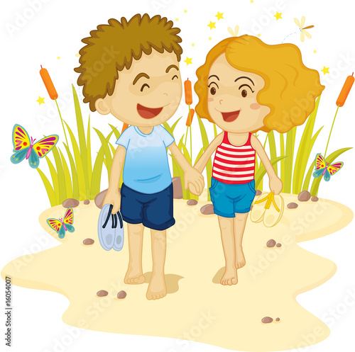 couple walk