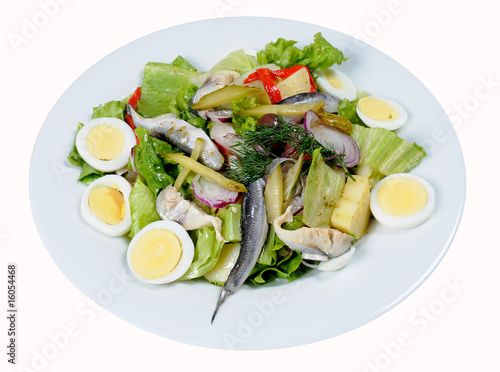 Shrimp salad with sweet dressing