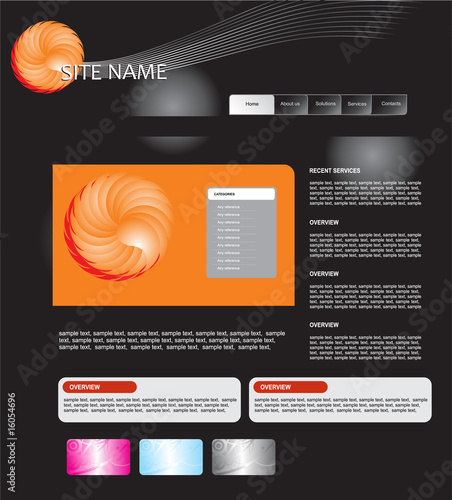 vector web template