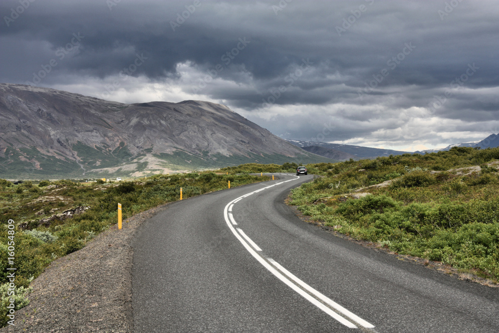Iceland - road to Thingvellir