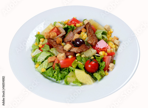 Shrimp salad with sweet dressing