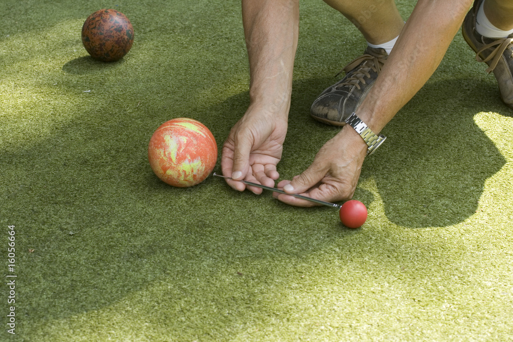 Foto Stock Gioco delle bocce Adobe