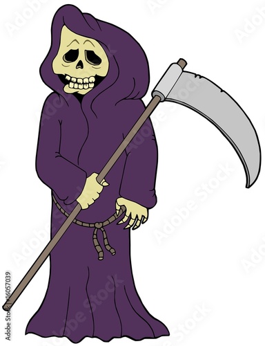Cartoon grim reaper