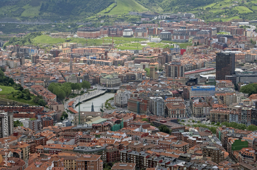 Stadtansicht von Bilbao, Spanien