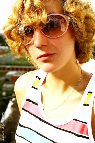 Photography girl bespectacled