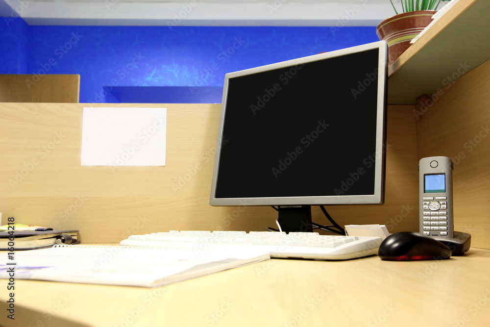 classic work place with PC classic work place with PC