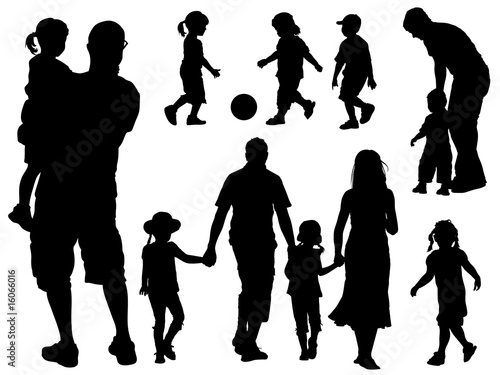 Family silhouettes
