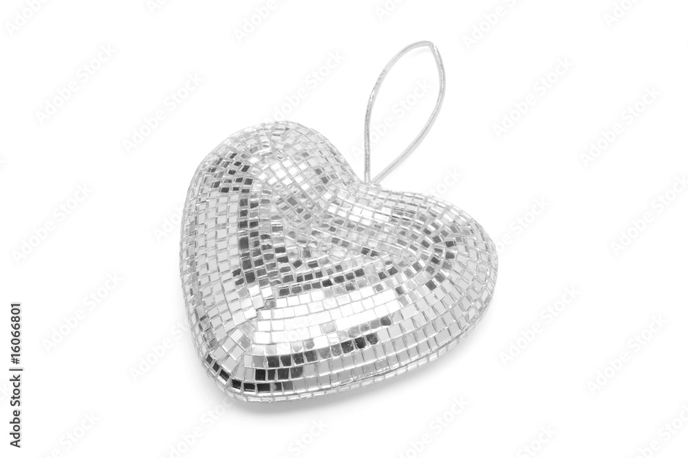Glass Mirror Heart Ornament Glass Mirror Heart Ornament