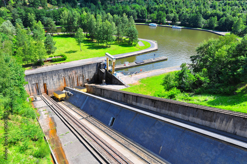 Photo of the 'Plan Inclinee', a ship's hoist in Lorraine, France
