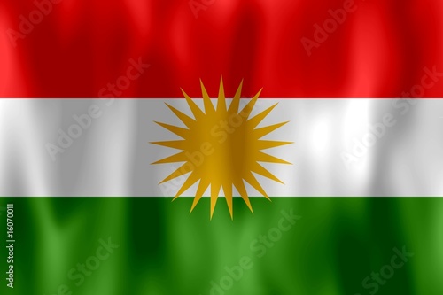 Tablou pe pânză drapeau kurdistan