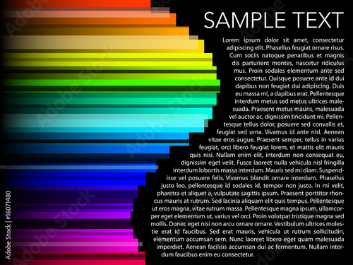 abstract rainbow design