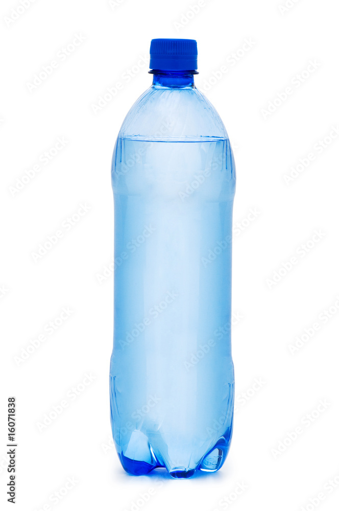 Bottles of water isolated on the white Bottles of water isolated on the white