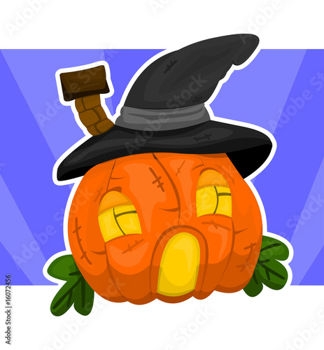 Halloween house-pumpkin