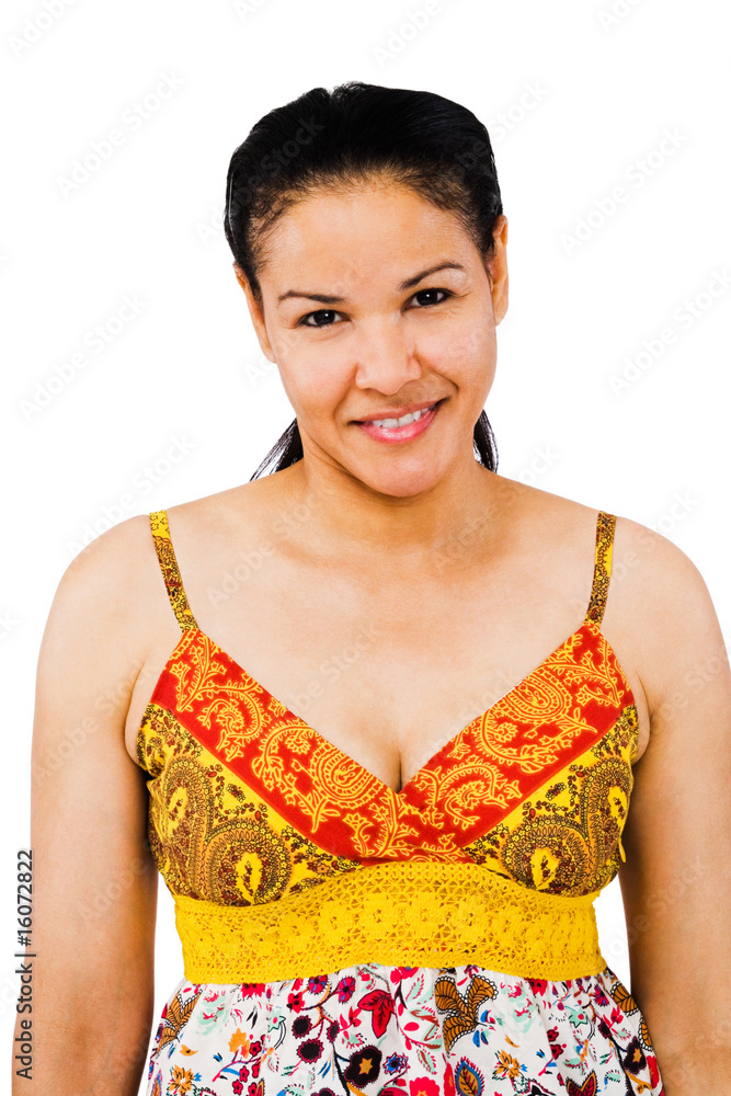 Beautiful woman smiling