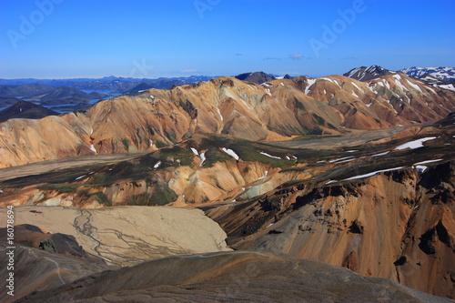 Foto Colourful mountains in iceland