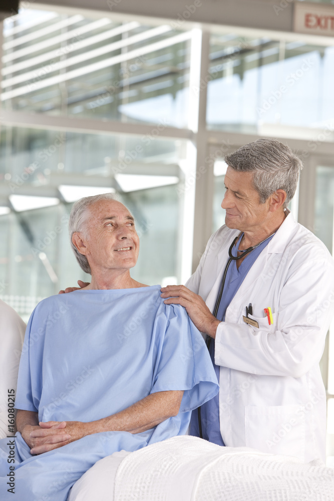 Fototapeta premium male doctor taking care of patient