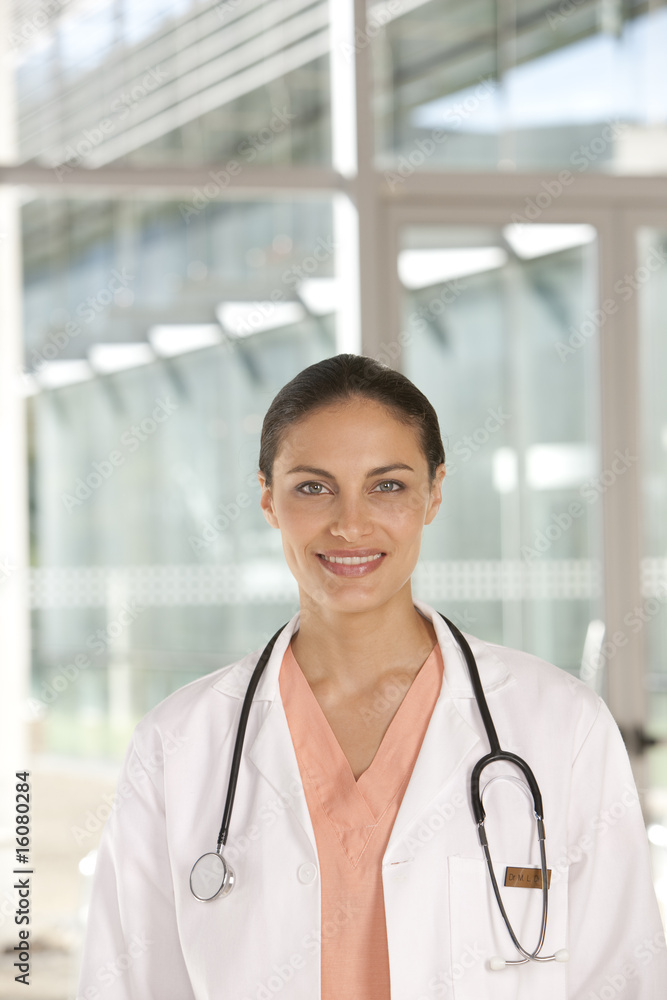 portrait of smiling female doctor portrait of smiling female doctor