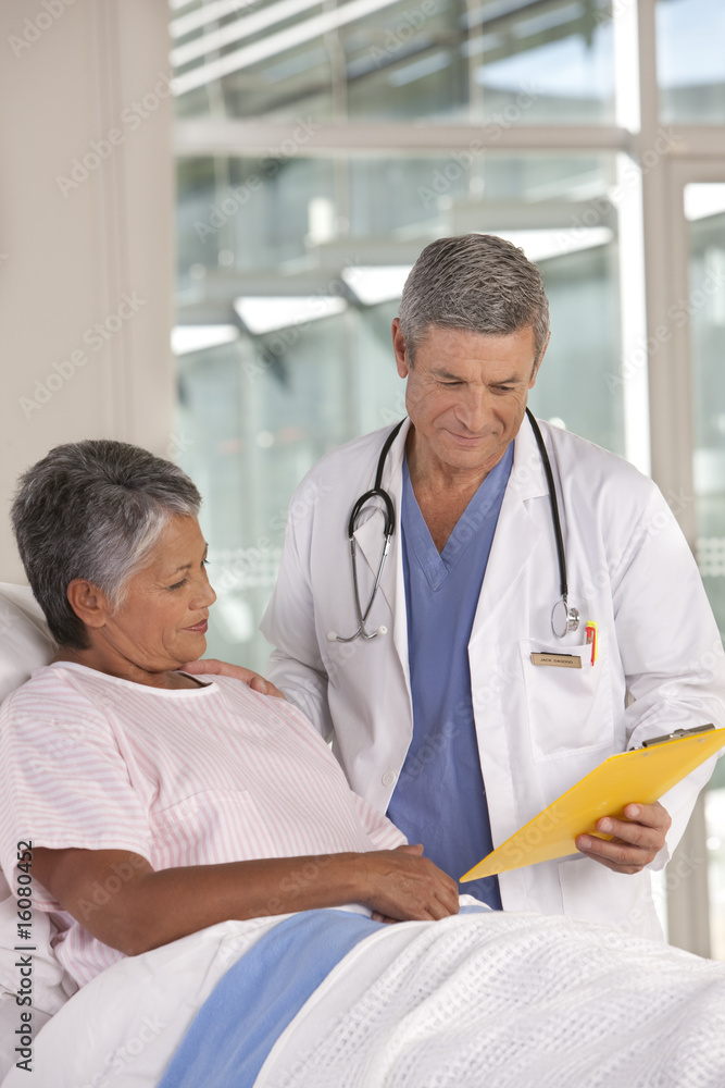 doctor discussing results with patient doctor discussing results with patient