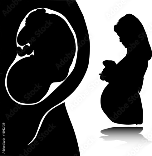 pregnant woman illustration