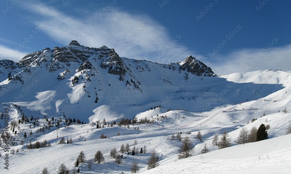 terrain de de jeux ski