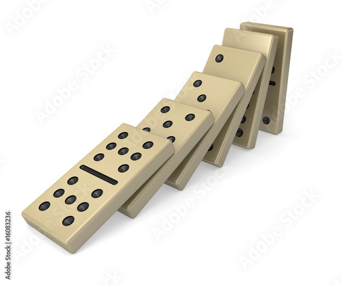 Dominos toppling
