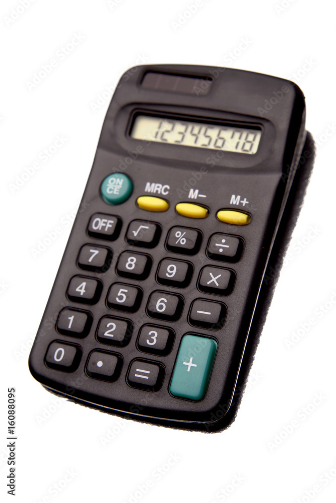 Calculator isolated over white background Calculator isolated over white background