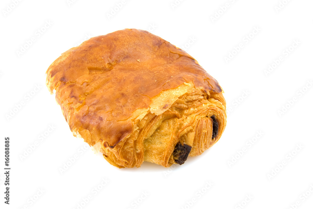 Chocolate roll on white background Chocolate roll on white background