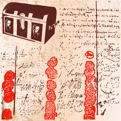 Treasure Chest Document Background