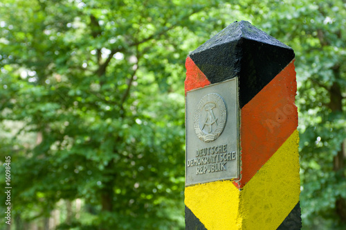 Quadro em tela DDR-Grenzstein