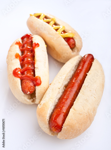 group of hot dogs