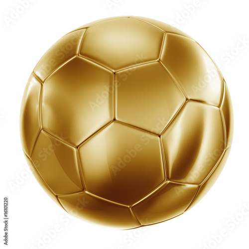 Soccerball in gold