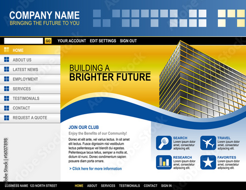 Business Technology Website Template