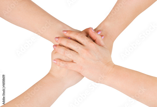 Connected hands