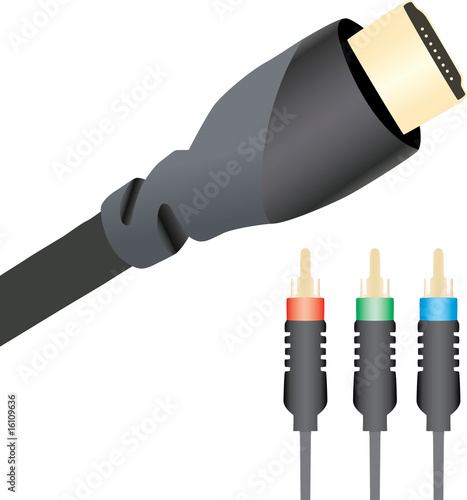 HDMI and Component cables