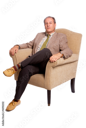 Bilde på lerret Man on a sofa