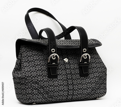 Modern women's bag on the white background