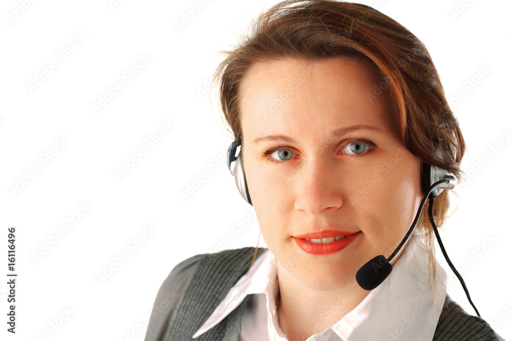 Beautiful call centre executive Beautiful call centre executive