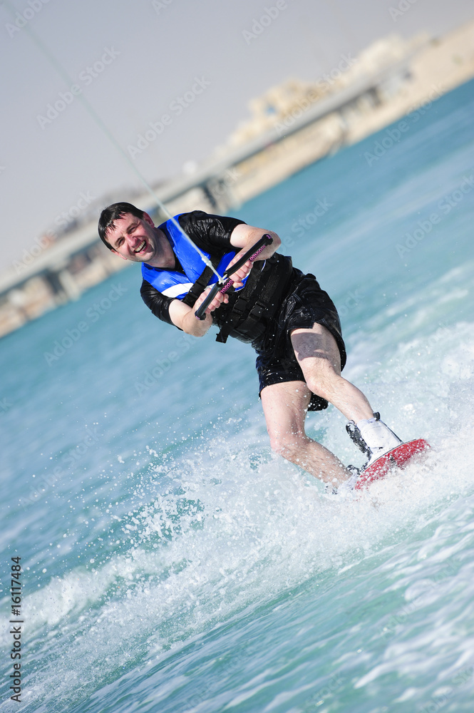 Obraz premium Wakeboarder in action