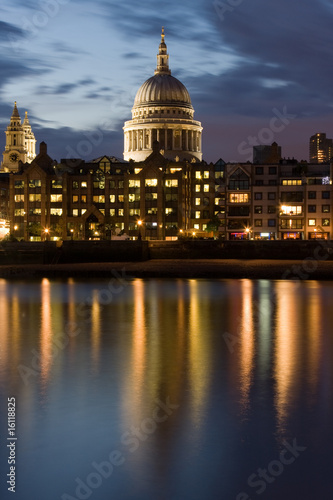 St. Paul's Cathedral Reflection, at Night