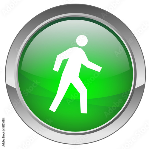 Bouton "Bonhomme marchant" - "Walking man" button