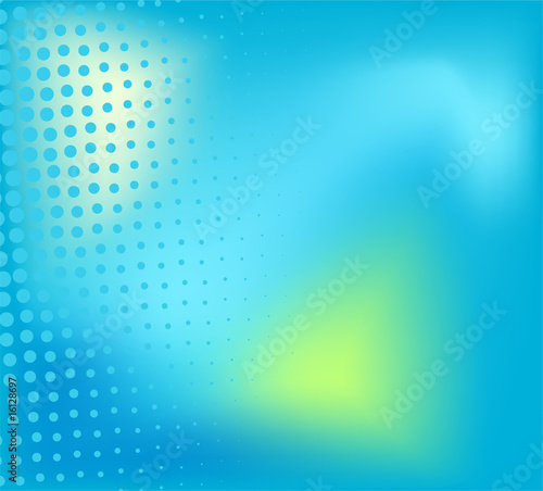 Blue vector background with halftone elements