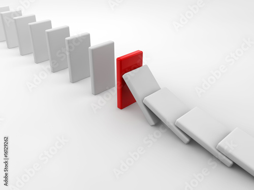 Obraz na plátně domino effect