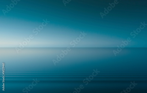 Beautiful Blue Water And Sky Background