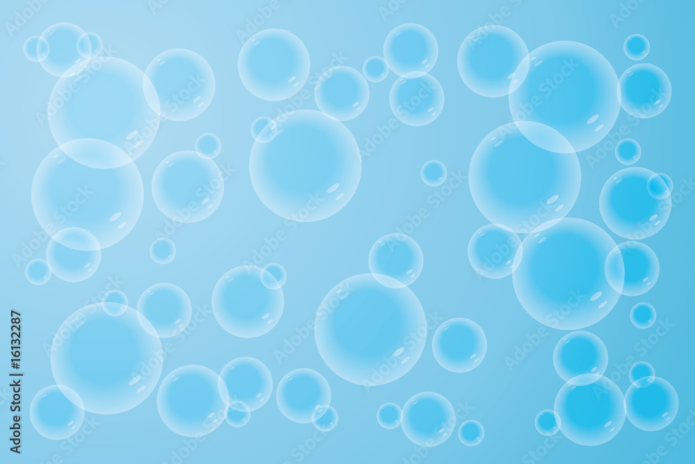 blue background with bubbles