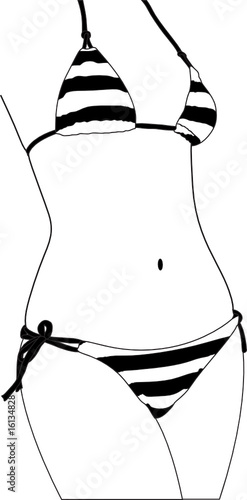 bikini silhouette